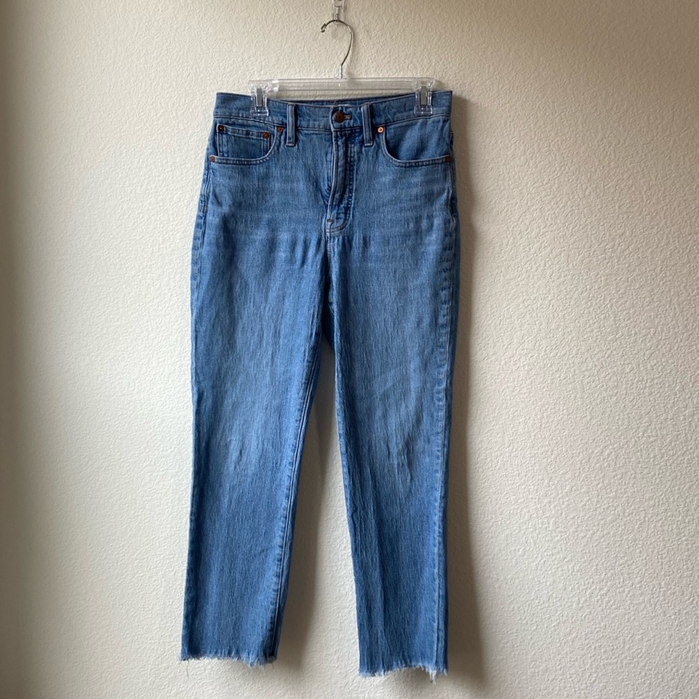Madewell Straight-Leg Jeans in Light Blue Denim